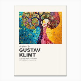 Museum Poster Inspired By Gustav Klimt 4 Canvas Print