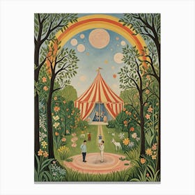 Circus In The Park Canvas Print