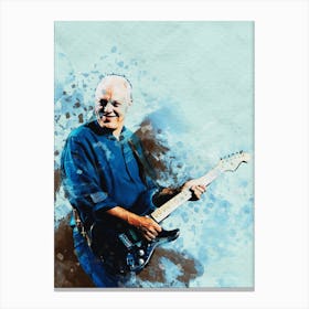 Smudge Of David Gilmour Canvas Print