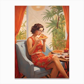 Pizza Lunch Canvas Print