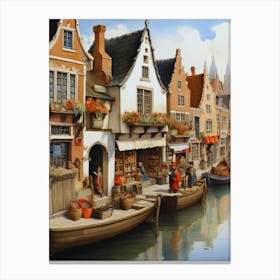 Bruges Canal Canvas Print
