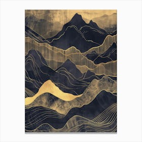 Mountains Of Gold Canvas Print