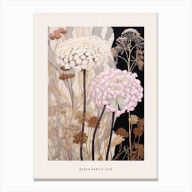 Flower Illustration Queen Annes Lace 3 Poster Canvas Print