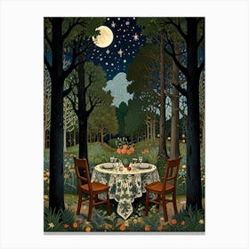 William Morris Dinner In The Woods Canvas Print