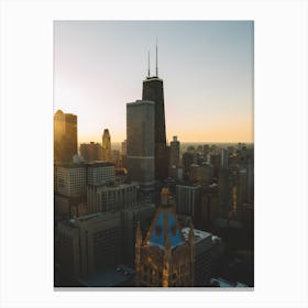 Chicago Sunset Canvas Print