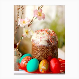 Easter Cake Photo Canvas Print