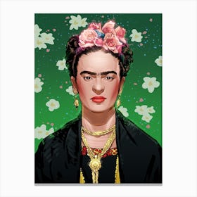 Frida Kahlo Portrait Canvas Print