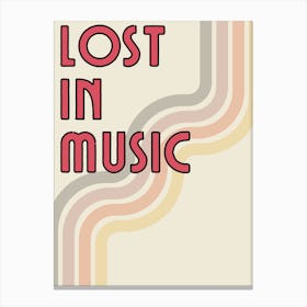 Lost In Music Canvas Print