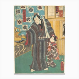 Actor As Master Of Sagamiya (Sagamiya Teishu) By Utagawa Kunisada Canvas Print