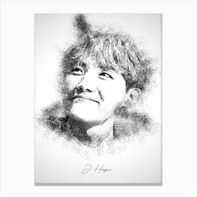 J Hope Bts Canvas Print