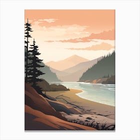 West Coast Trail Canada 1 Hiking Trail Landscape Canvas Print