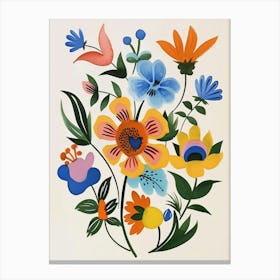 Painted Florals Snapdragon 1 Canvas Print