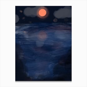 Moonlit Sea Canvas Print