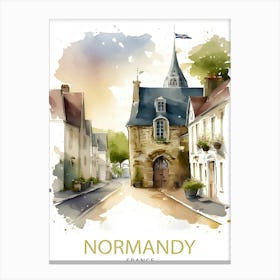 Normandy France TravePoster 1 Canvas Print