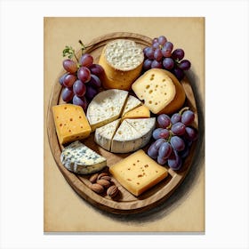 Cheese Platter Canvas Print