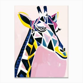 Geometric Giraffe 1 Canvas Print