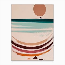 - Abstract Minimal Boho Beach 11 Canvas Print