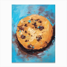 Chocolate Chip Cookie Oil Painting 4 Canvas Print