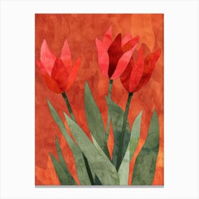 Red Tulips 16 Canvas Print