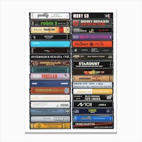 Dance Anthems - Cassette Print Canvas Print