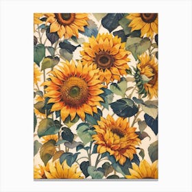 Sunflowers Print  Canvas Print
