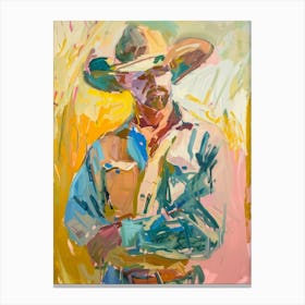 Painting Of A Cowboy 2 Canvas Print