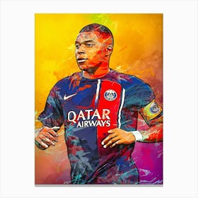 Kylian Mbappe 2 Canvas Print