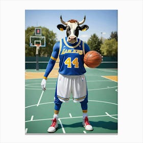 Nba Cow Canvas Print