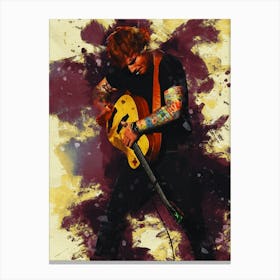 Smudge Of Ed Sheeran Live Concert Canvas Print