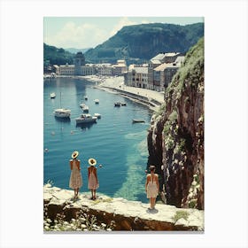 Vintage Vacations. Vlora, Albania (I) Canvas Print