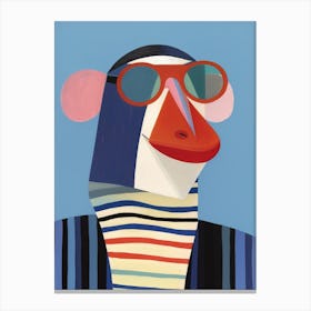 Little Mandrill Wearing Sunglasses Canvas Print