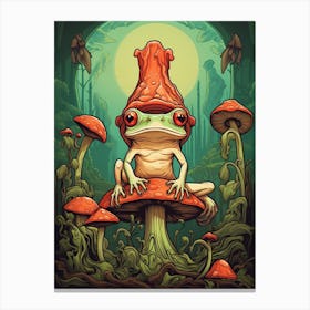 Red Eyed Tree Frog Storybook 3 Canvas Print