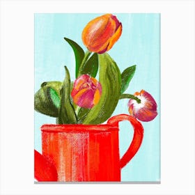 Red Tulips Canvas Print