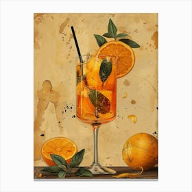 Aperol Spritz Orange 114 Canvas Print