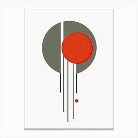 Amsterdam Linear Design Minimalist Bauhaus Canvas Print