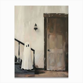 Ghost At The Door Canvas Print