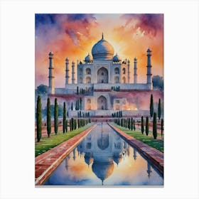 Taj Mahal India Canvas Print