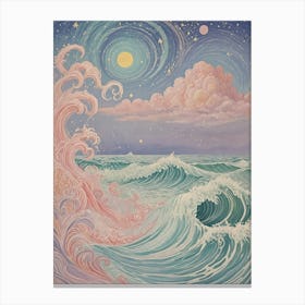 Pastel Ocean Canvas Print