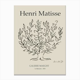Henri Matisse Tree Canvas Print