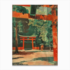 Meiji Shrine Tokyo Japan Mid Century Modern 1 Canvas Print
