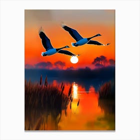 Canadian Geese Canvas Print
