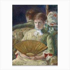 Woman With A Fan (1878–1879), Mary Cassatt Canvas Print