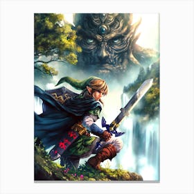 Link The Legend Of Zelda 2 Canvas Print