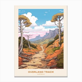 Overland Track Australia Hike Poster Canvas Print