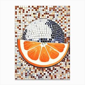 Orange Slice Mosaic Canvas Print