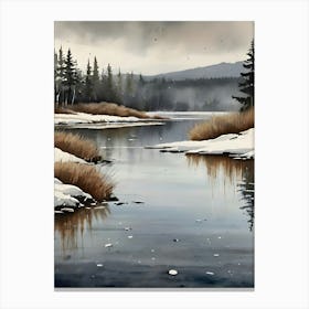 Winter Landscape 47 Canvas Print