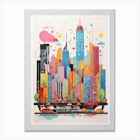 New York City Print 2 Canvas Print