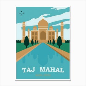India Travel Poster Canvas Print