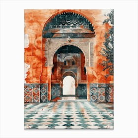 Islamic Architecture In Morocco Canvas Print