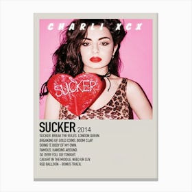 Charli Xcx Sucker 2014 Poster 1 Canvas Print